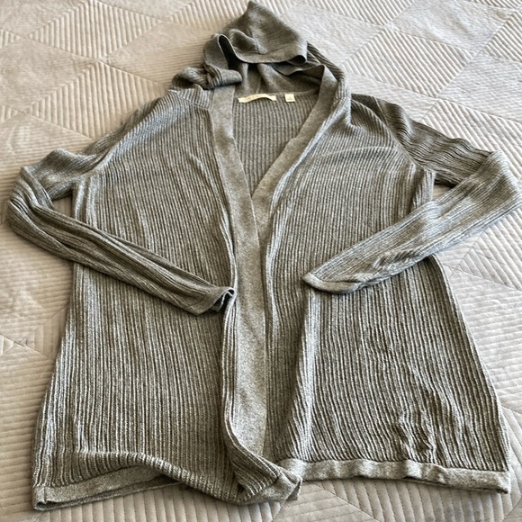 Cyrus Women's Sheer Silver Gray Open Cardigan Size M EUC - Picture 3 of 9